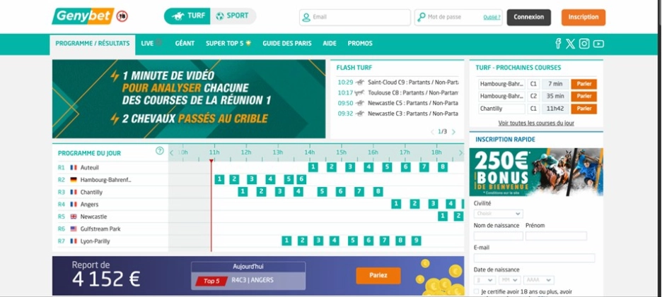 Genybet : le bookmaker hors ARJEL des paris hippiques